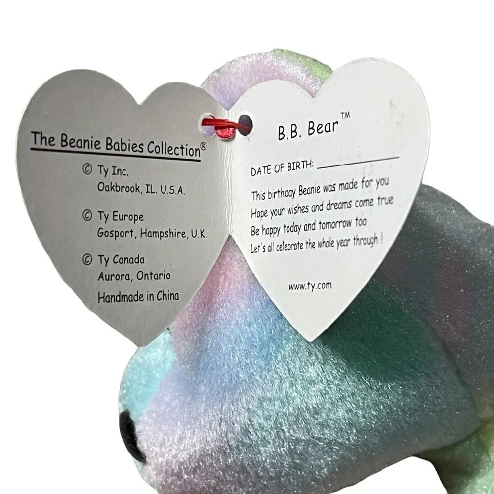 TY Beanie Baby- B.B. Bear Retired December 1999 - Picture 2 of 3